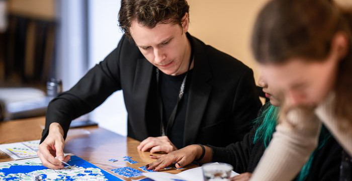 Players are considering their next move.