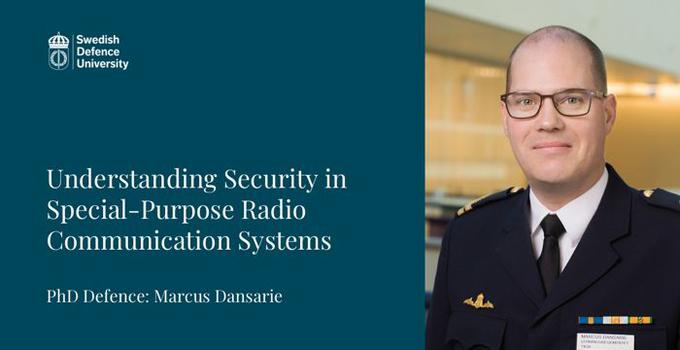 Avhandlingens titel samt porträtt av Marcus Dansarie. 