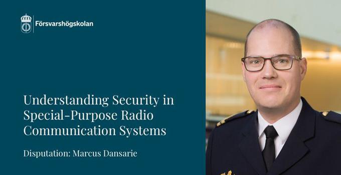 Avhandlingens titel och porträtt av Marcus Dansarie. 