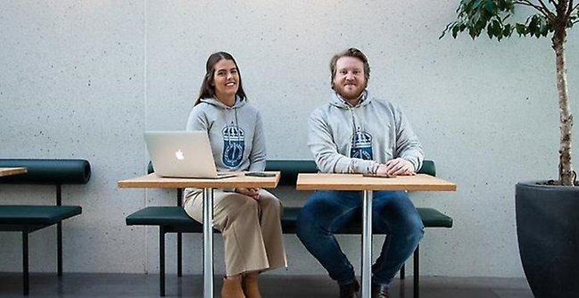 Två studentambassadörer.